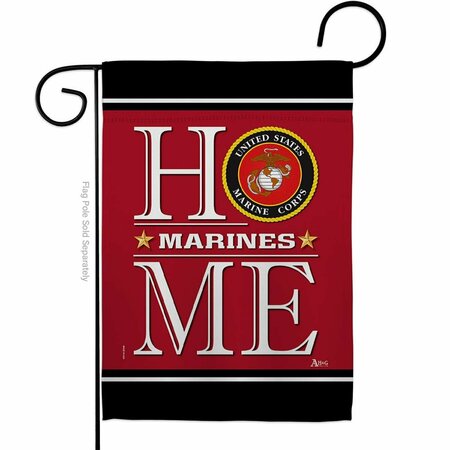 GUARDERIA 13 x 18.5 in. Marine Corps Home Garden Flag with Armed Forces Dbl-Sided Decorative Vertical Flags GU4223757
